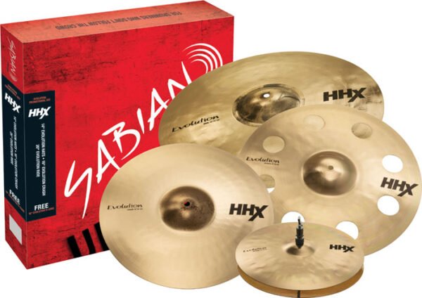 SET SABIAN EVOLUTION HHX HIHAT 14"-CRASHES 16" Y 18"- RIDE 20"